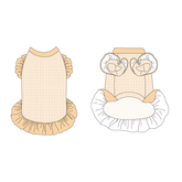 Autumn Vibes Only - Creamy Gingham - La Petite Shimmy Dress